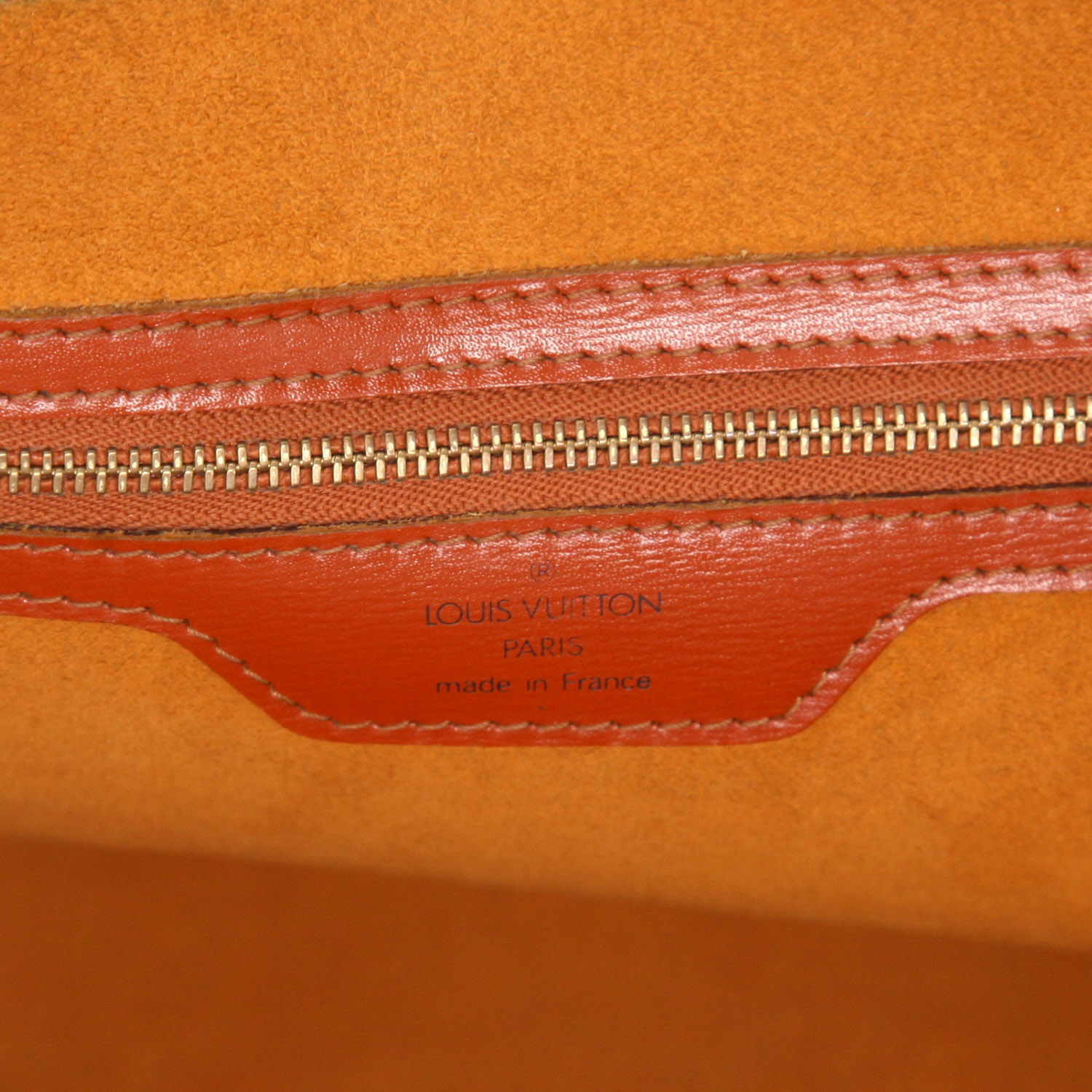 Bolso de mano Louis Vuitton  Saint Jacques en cuero Epi marrón - Detail D2