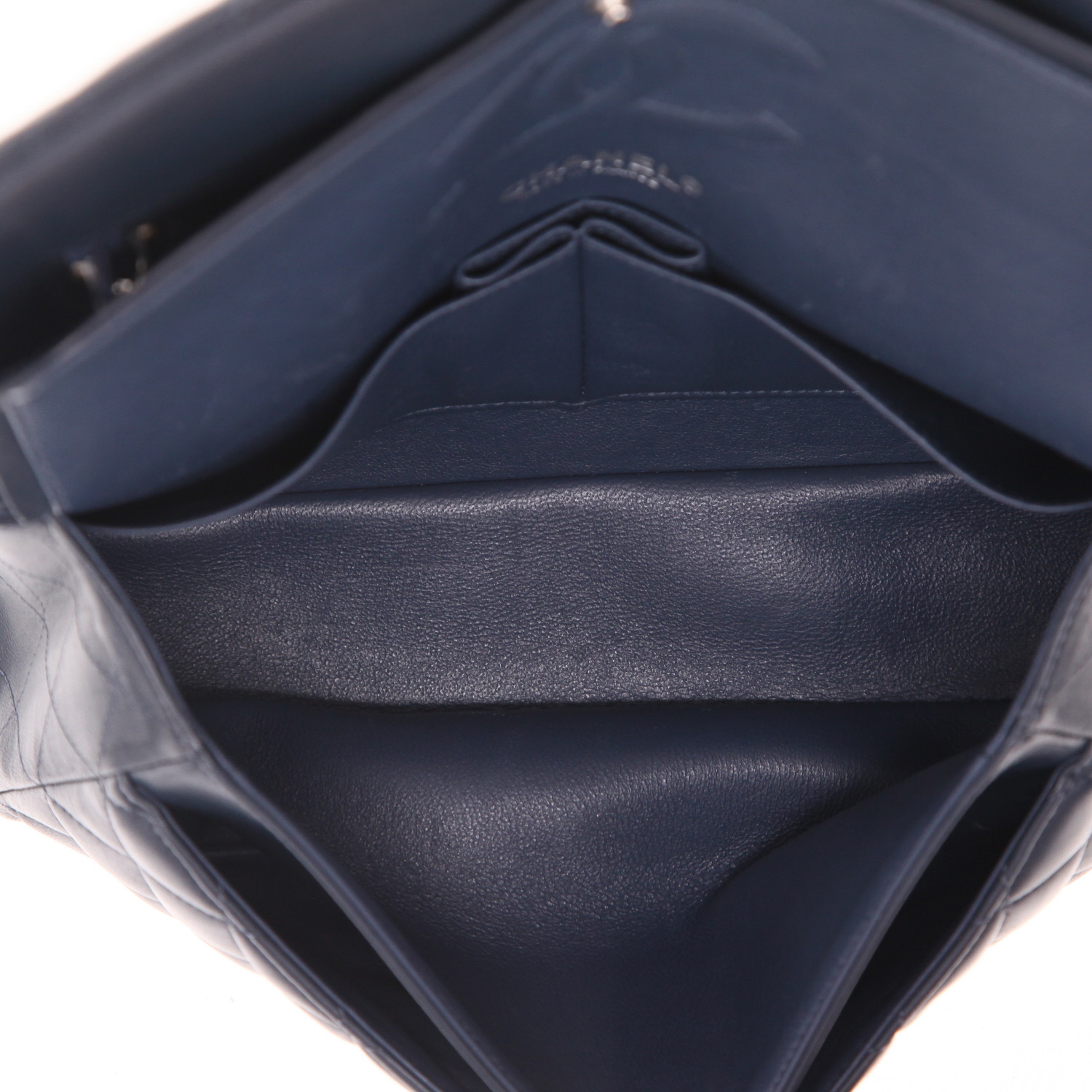 Sac à main Chanel  Timeless Classic en cuir matelassé bleu - Detail D3
