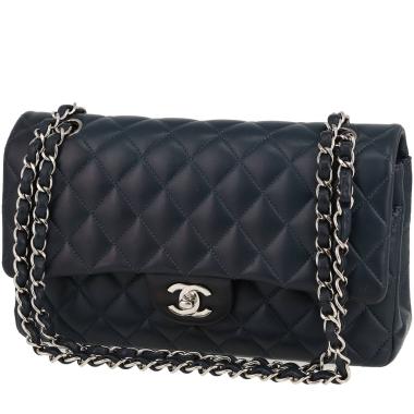 Borsa Chanel  Timeless Classic in pelle trapuntata blu