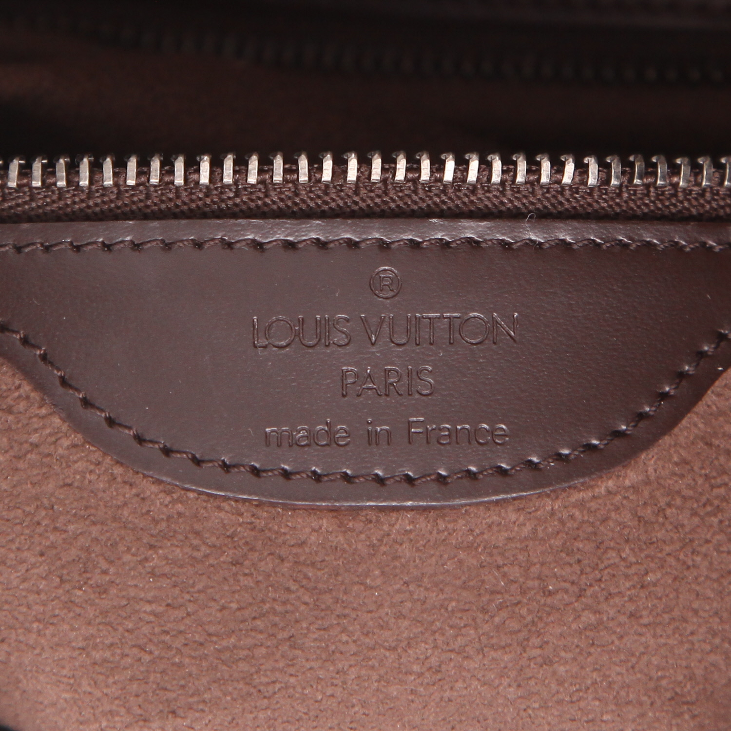 Sac à main Louis Vuitton  Verseau en cuir épi marron - Detail D2