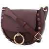 Borsa a spalla Chloé  Tess in pelle plum - 00pp thumbnail