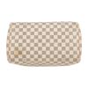 Borsa Louis Vuitton  Speedy 30 in tela a scacchi azzurro e pelle naturale - Detail D1 thumbnail