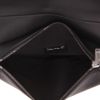 Dior  Saddle shoulder bag  in black leather  and brown canvas - Detail D4 thumbnail