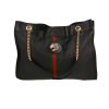 Gucci  Rajah shopping bag  in black leather - 360 thumbnail