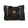 Sac cabas Gucci  Rajah en cuir noir - 360 thumbnail