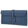 Hermès  Jige pouch  in blue Swift leather - 00pp thumbnail