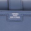 Hermès  Jige pouch  in blue Swift leather - Detail D2 thumbnail