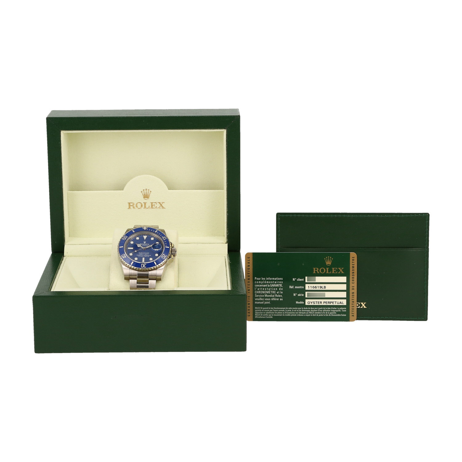 Rolex Submariner Date  in white gold Ref: Rolex - 116619  Circa 2012 - Detail D2