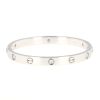 Bracelet Cartier Love 6 diamants en or blanc et diamants, taille 17 - 360 thumbnail