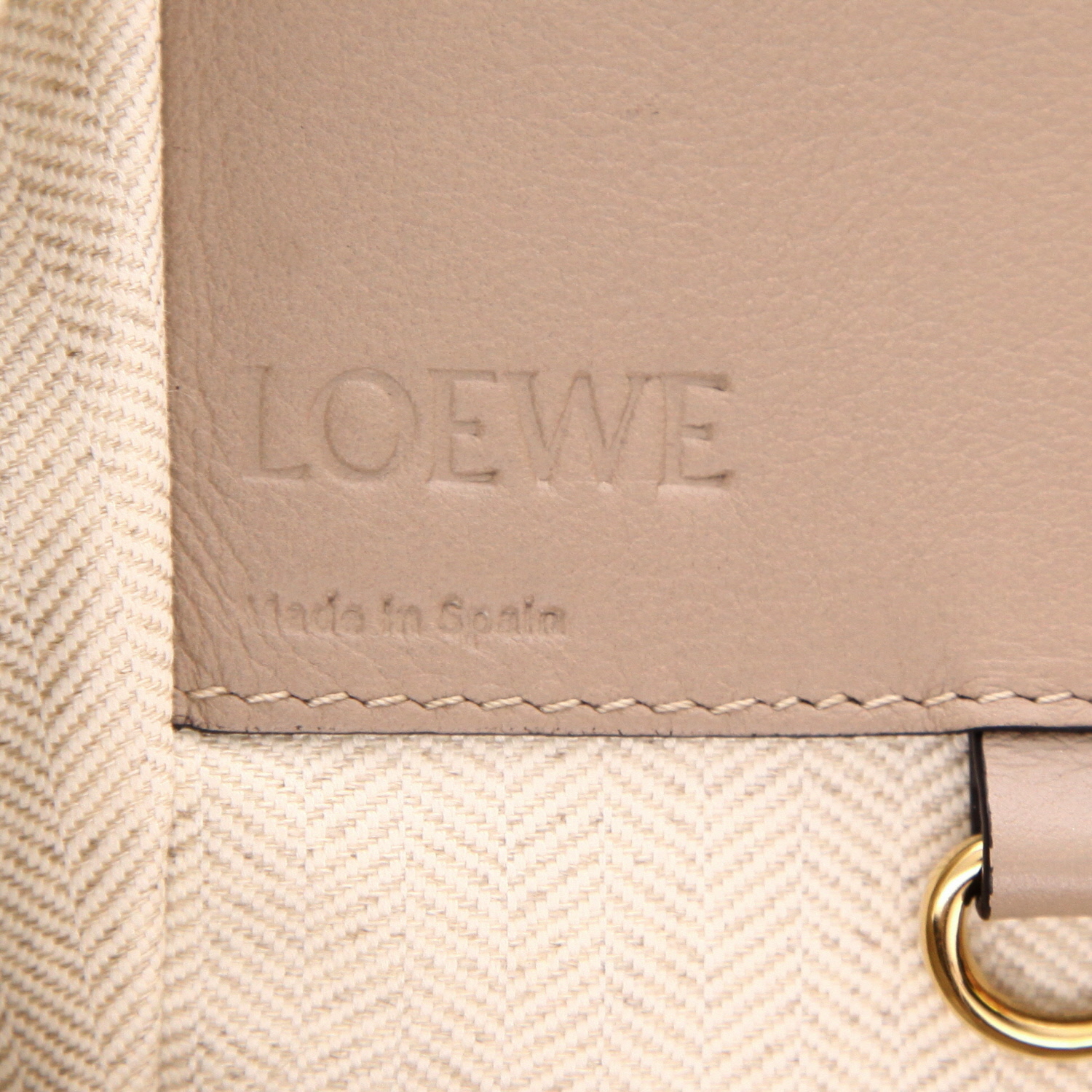 Borsa a tracolla Loewe  Hammock modello piccolo  in pelle color talpa - Detail D2