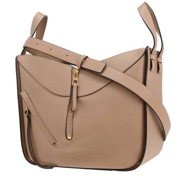 Sac bandoulière Loewe  Hammock petit modèle  en cuir taupe