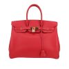 Bolso de mano Hermès  Birkin 35 cm en cuero epsom rojo Vif - 360 thumbnail