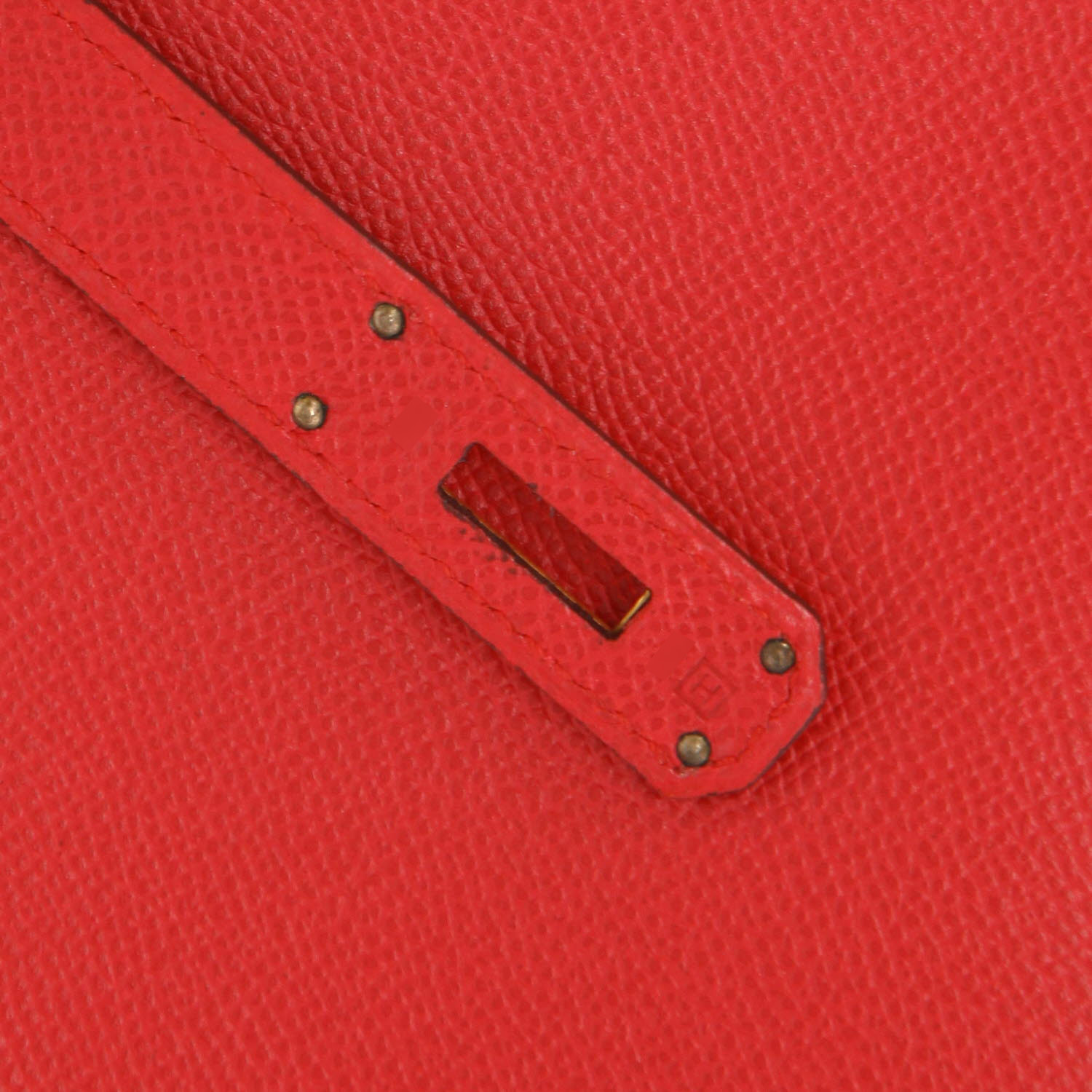 Sac à main Hermès  Birkin 35 cm en cuir epsom rouge Vif - Detail D5