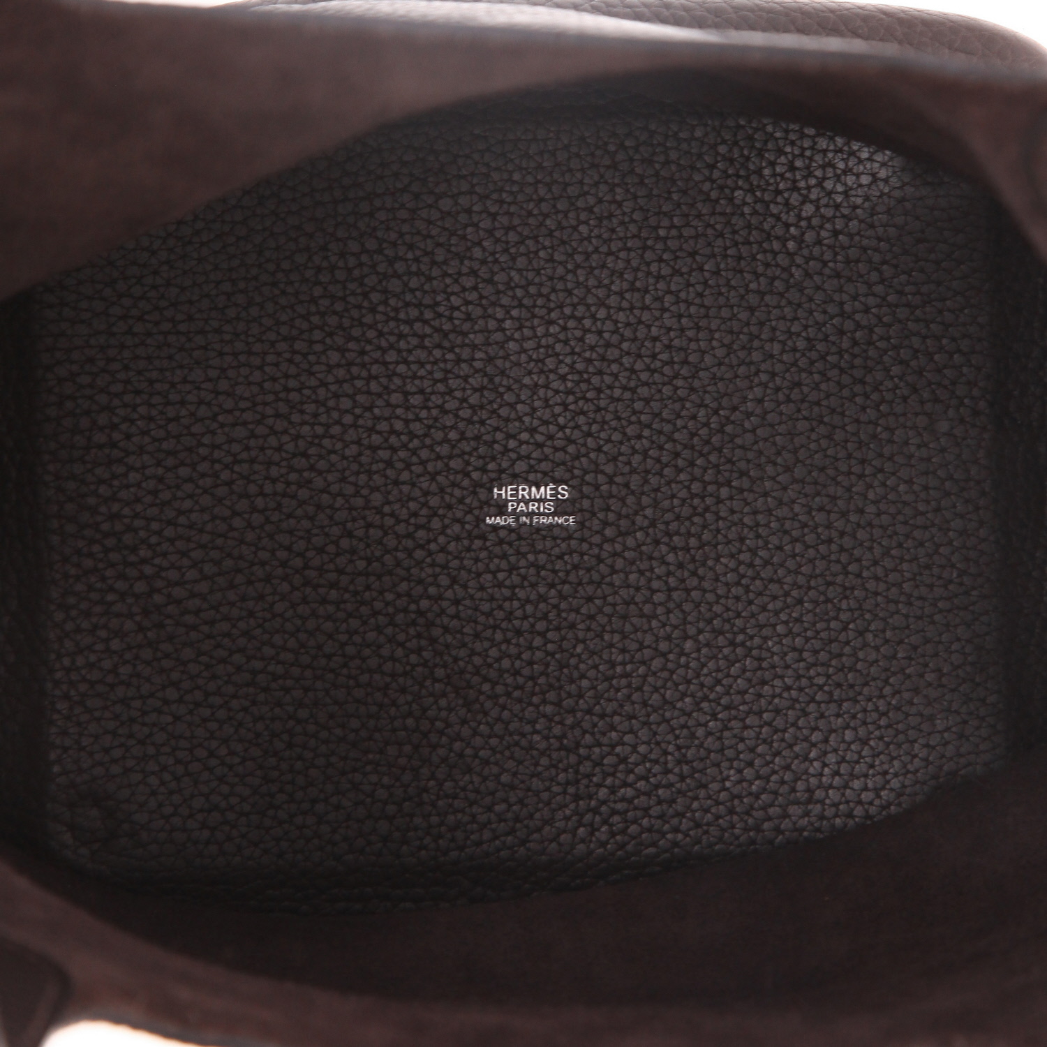 Borsa Hermès  Picotin 22 cm in pelle taurillon clemence marrone cioccolato - Detail D3