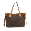 Bolso Cabás Louis Vuitton  Neverfull en lona Monogram marrón y cuero natural - 360 thumbnail