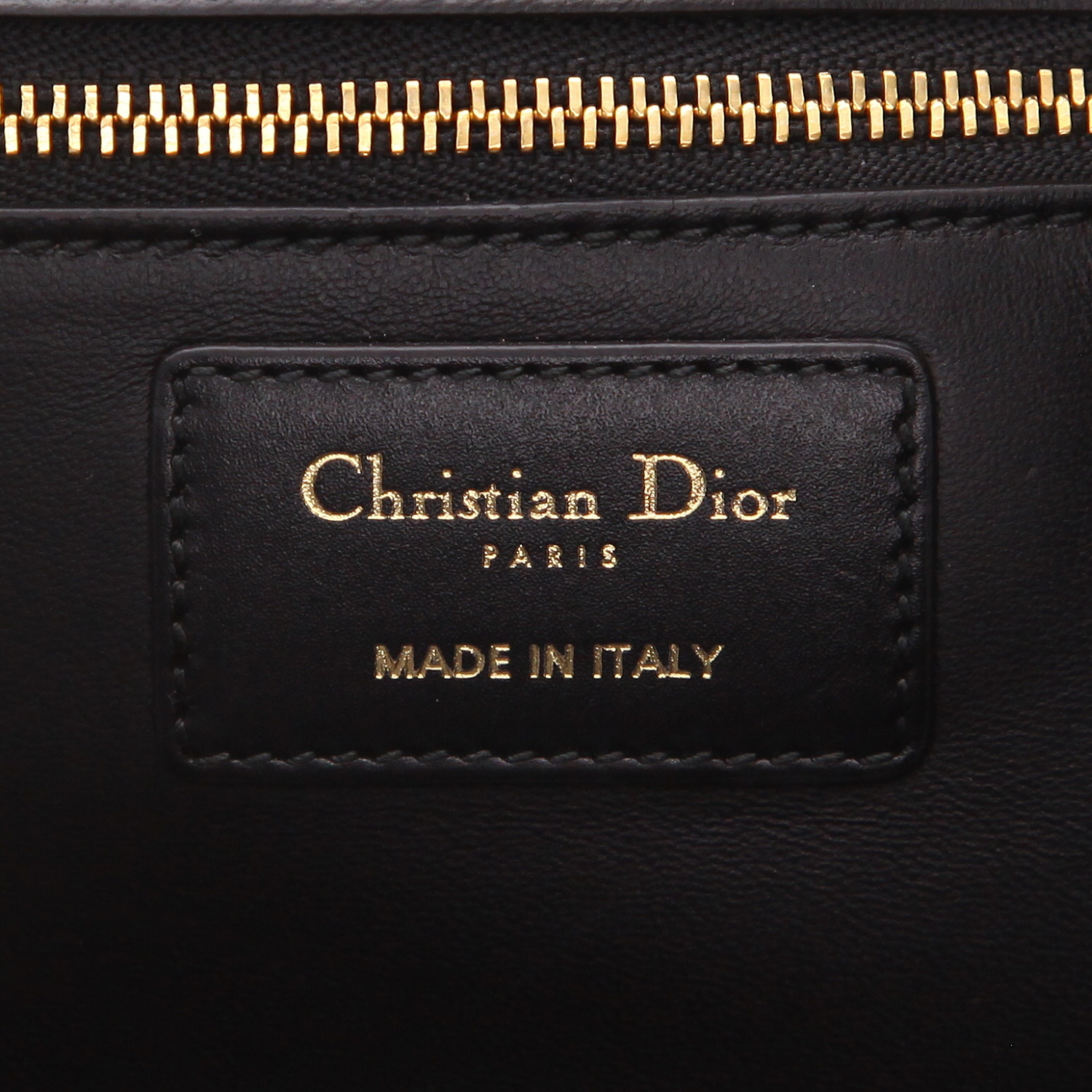 Bolso bandolera Dior 30 Montaigne de piel negra - Detail D2