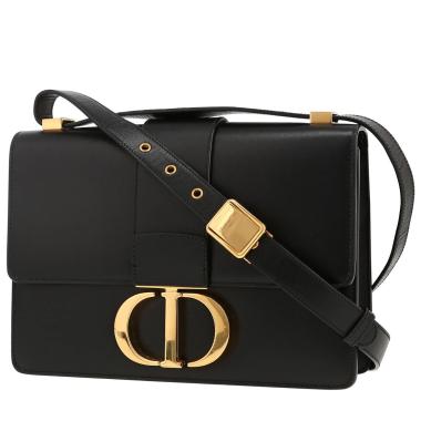 Bolso bandolera Dior 30 Montaigne de piel negra