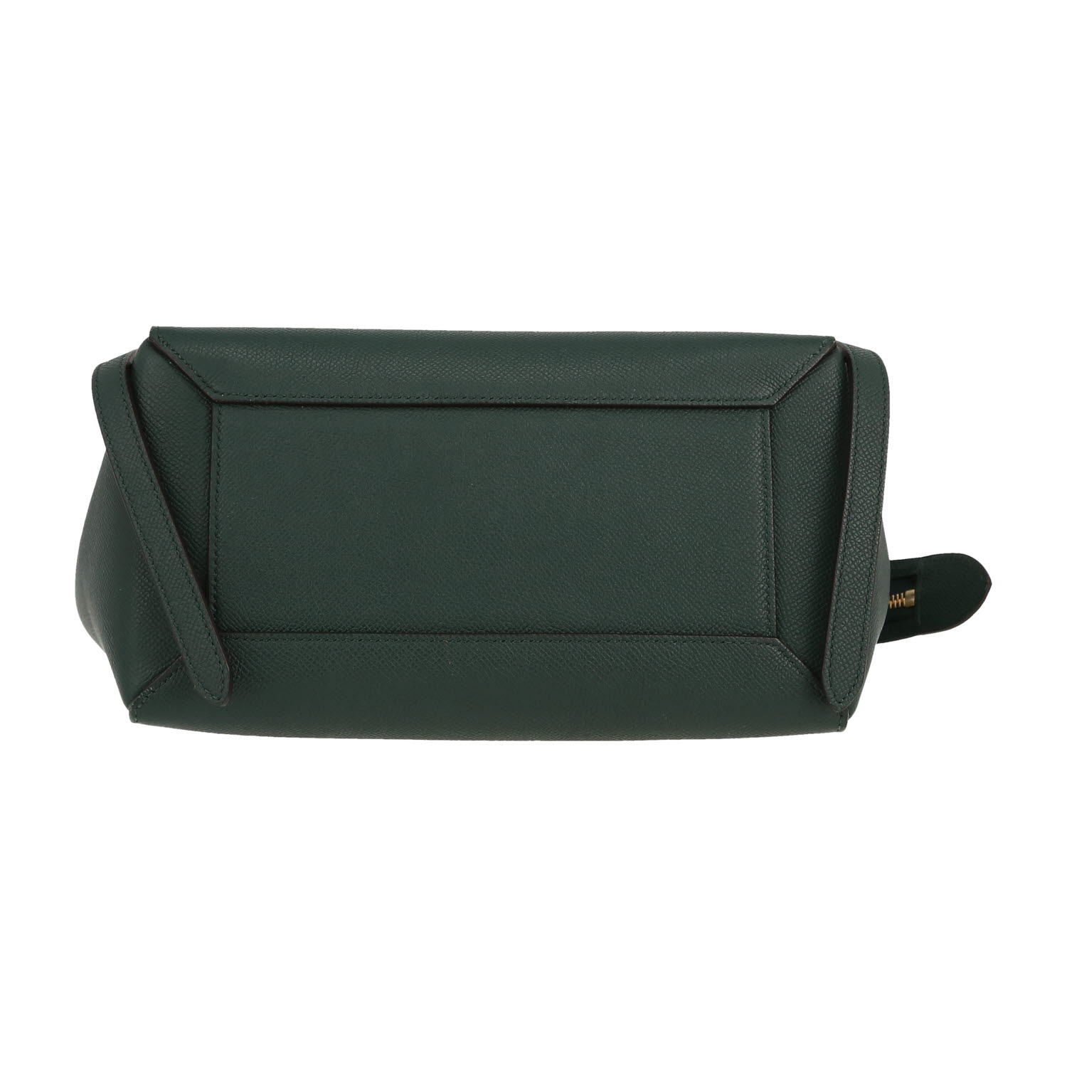Bolso bandolera Celine  Belt en cuero granulado verde pino - Detail D1