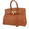 Bolso de mano Hermès  Birkin 35 cm en cuero Courchevel color oro - 00pp thumbnail