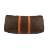 Borsa da viaggio Louis Vuitton  Keepall 45 in tela monogram marrone e pelle naturale - Detail D1 thumbnail