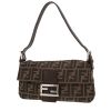 Borsa Fendi  Baguette in tela siglata marrone e pelle marrone - 00pp thumbnail