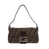 Borsa Fendi  Baguette in tela siglata marrone e pelle marrone - 360 thumbnail