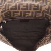 Borsa Fendi  Baguette in tela siglata marrone e pelle marrone - Detail D3 thumbnail