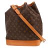Louis Vuitton  Grand Noé shopping bag  in brown monogram leather  and natural leather - 00pp thumbnail