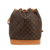 Louis Vuitton  Grand Noé shopping bag  in brown monogram leather  and natural leather - 360 thumbnail
