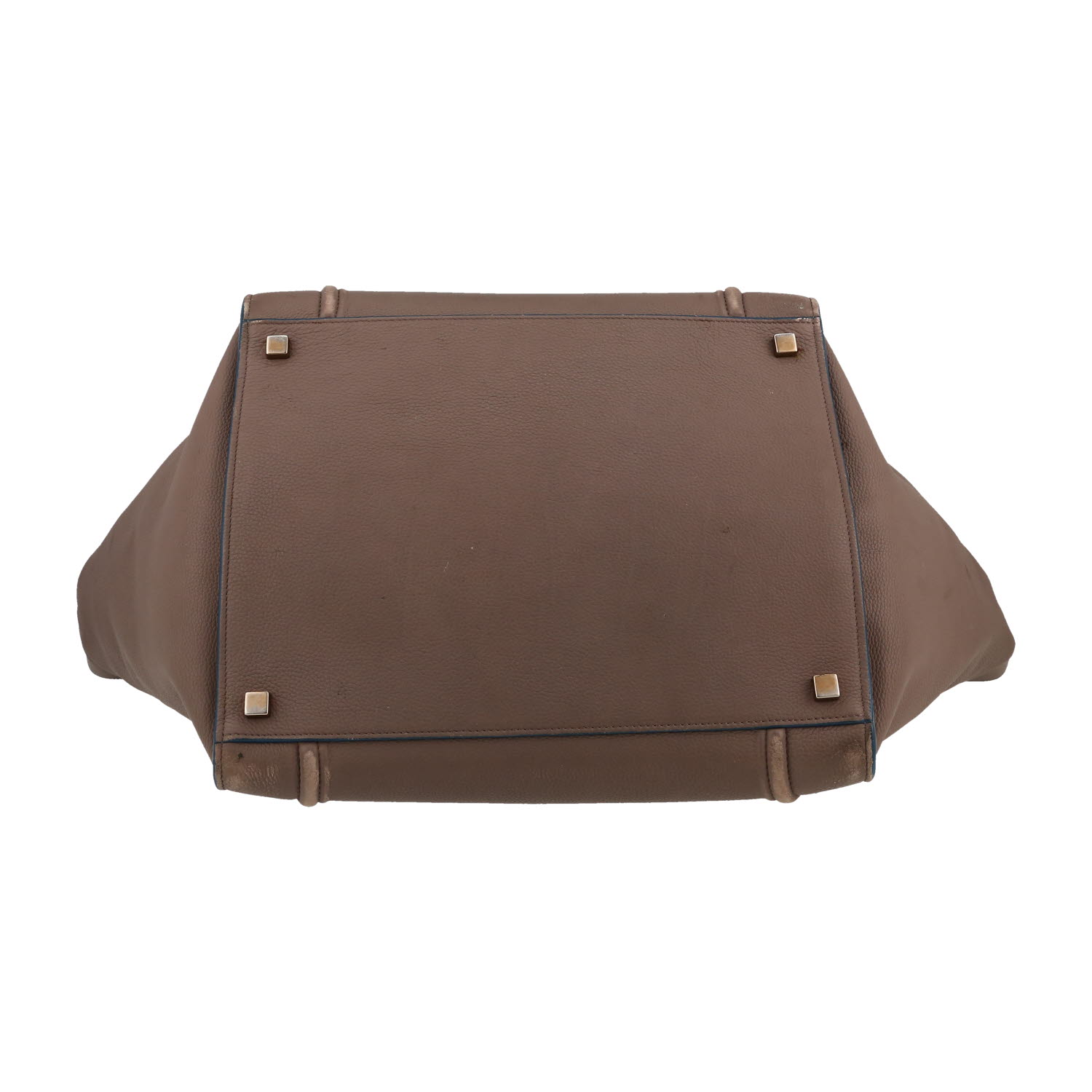 Shopping bag Celine  Phantom in pelle color talpa - Detail D1