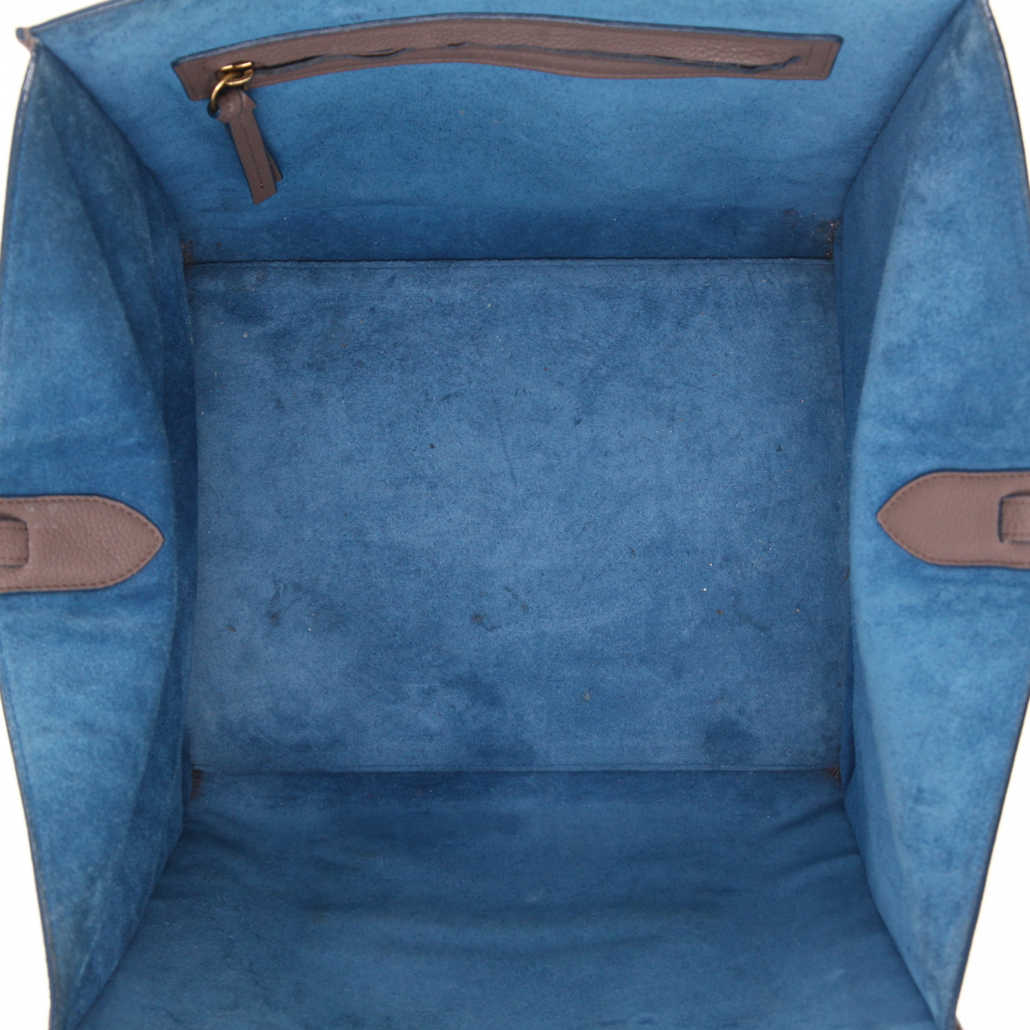 Shopping bag Celine  Phantom in pelle color talpa - Detail D3