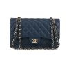 Chanel  Timeless Classic handbag  in navy blue quilted leather - 360 thumbnail