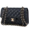 Sac à main Chanel  Timeless Petit en cuir matelassé bleu-marine - 00pp thumbnail