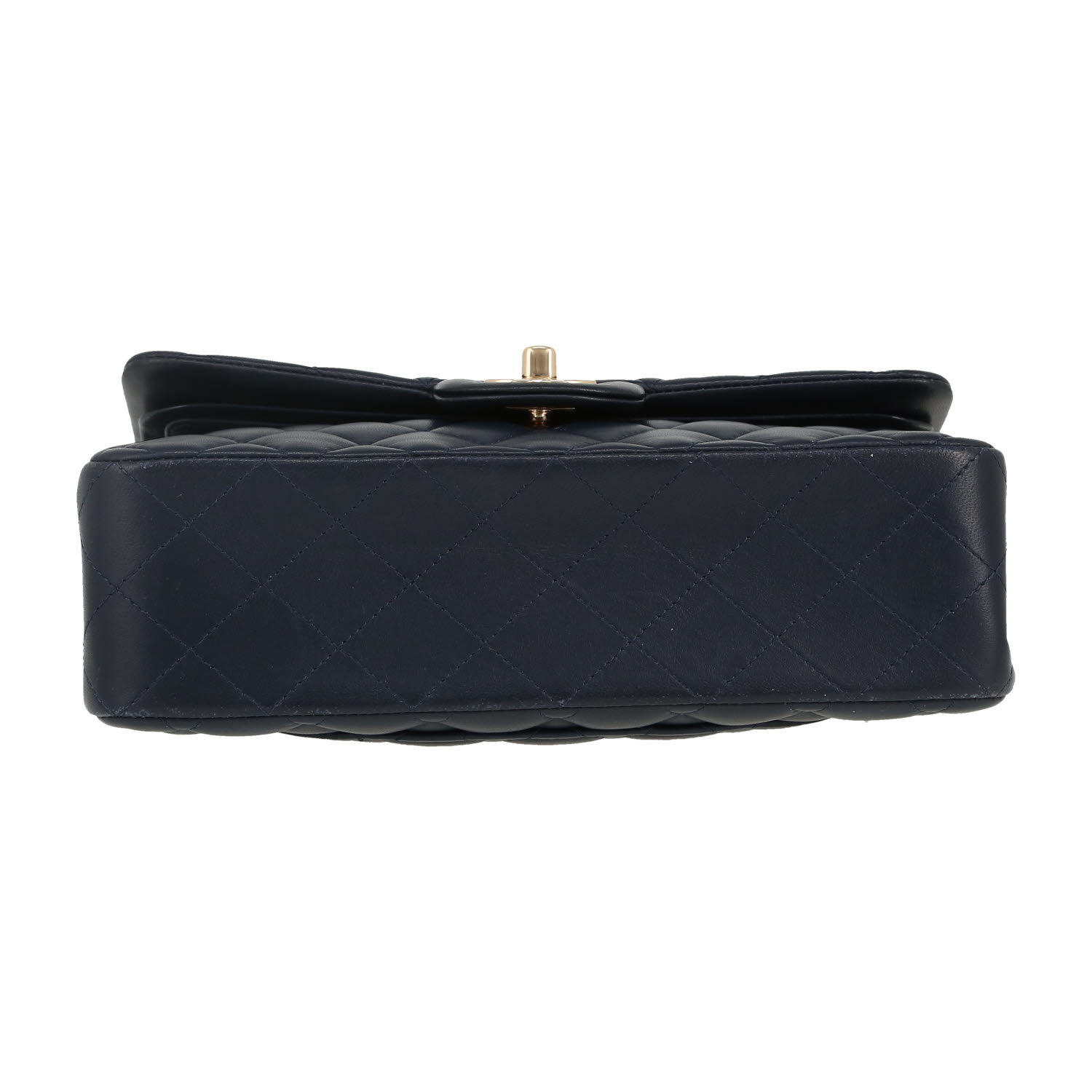 Borsa Chanel  Timeless Petit in pelle trapuntata blu marino - Detail D1