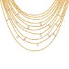 Cartier Draperie necklace in yellow gold, white gold and diamonds - 00pp thumbnail