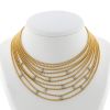 Cartier Draperie necklace in yellow gold, white gold and diamonds - 360 thumbnail