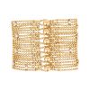 Bracelet manchette Cartier Draperie en or jaune et diamants - Detail D1 thumbnail