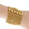 Cartier Draperie cuff bracelet in yellow gold and diamonds - Detail D4 thumbnail