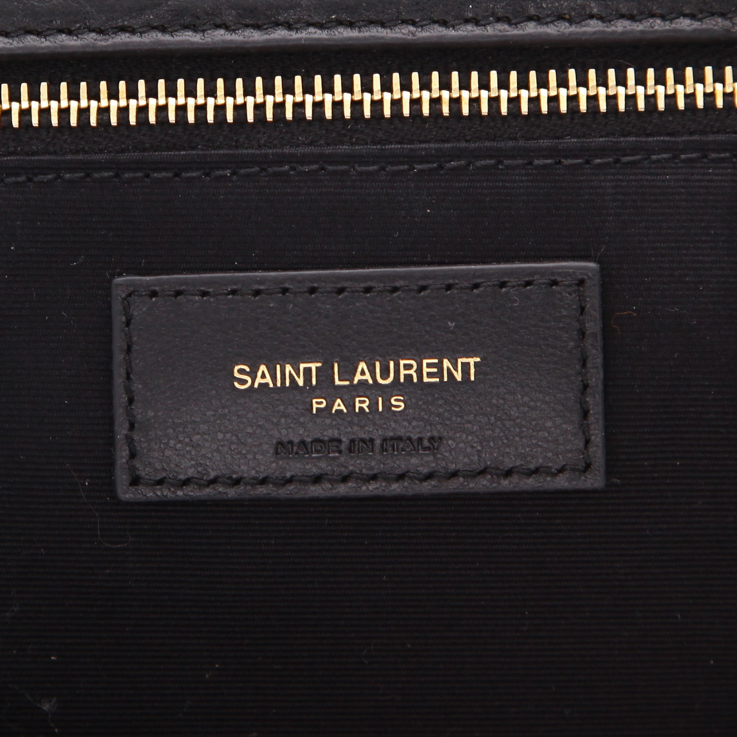 Borsa Saint Laurent   in pelle martellata nera - Detail D2