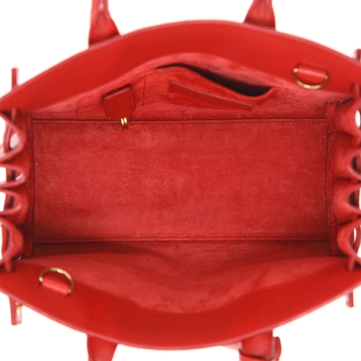 Borsa a tracolla Saint Laurent  Sac de jour Nano in pelle rossa - Detail D3