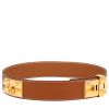 Ceinture Hermès  Médor en cuir Courchevel gold - 00pp thumbnail