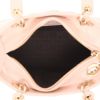 Dior  Lady Dior medium model  handbag  in varnished pink leather cannage - Detail D3 thumbnail