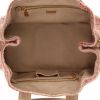 Prada   shopping bag  in pink and beige canvas  and beige nubuck - Detail D7 thumbnail