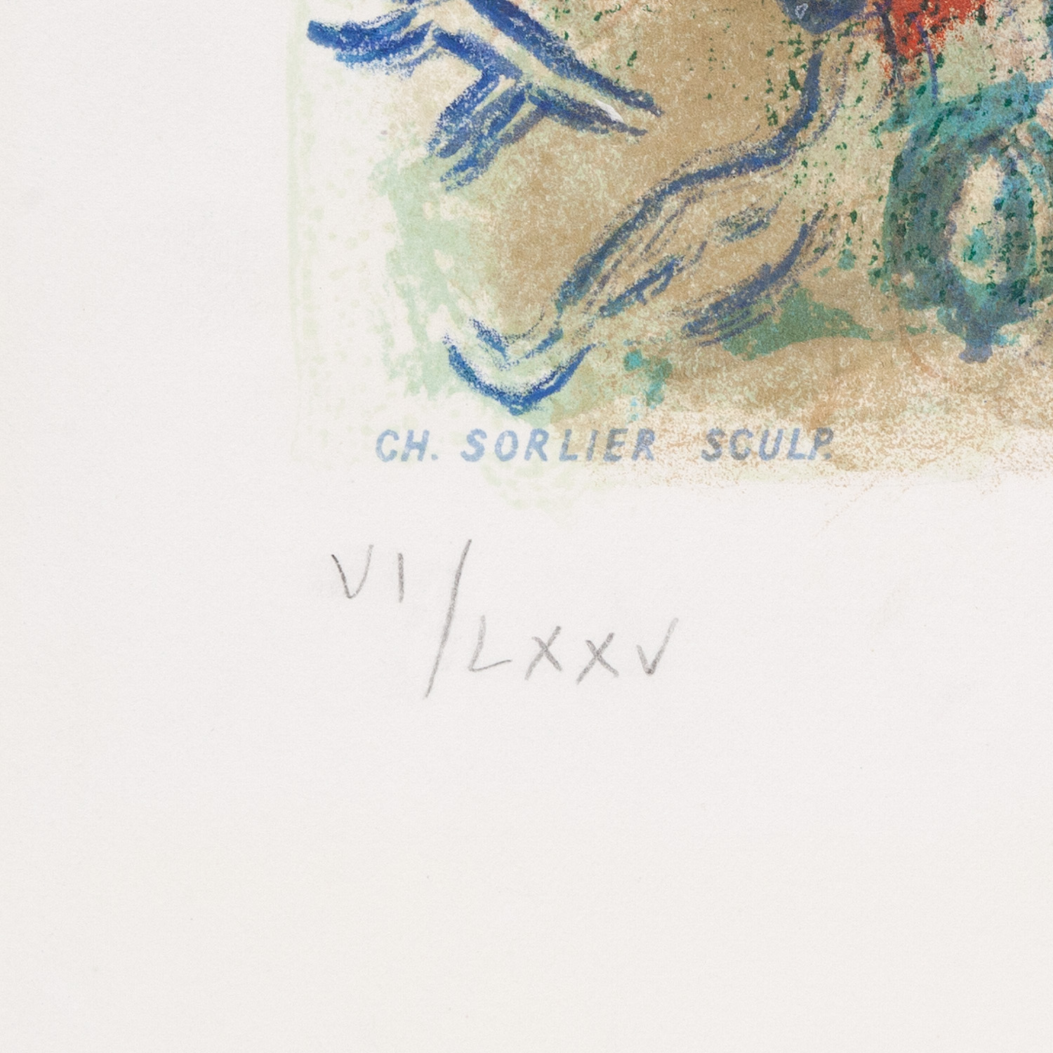 Marc Chagall (1887-1985), Bataille de fleurs - 1967 - Detail D4