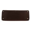 Hermès  Kelly Lakis handbag  in brown box leather  and brown canvas - Detail D1 thumbnail