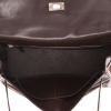 Hermès  Kelly Lakis handbag  in brown box leather  and brown canvas - Detail D3 thumbnail