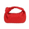 Borsa Bottega Veneta  Jodie in pelle intrecciata rossa - 360 thumbnail