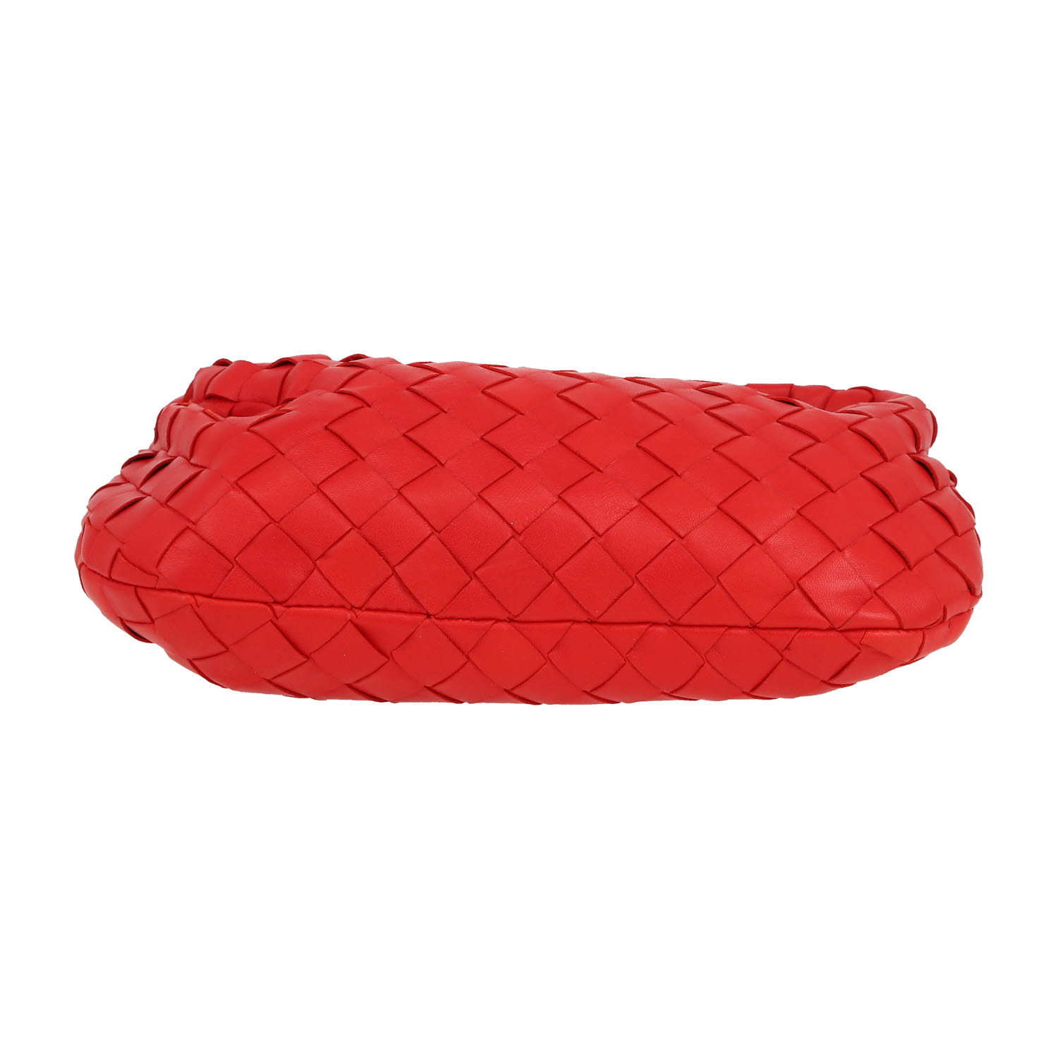 Borsa Bottega Veneta  Jodie in pelle intrecciata rossa - Detail D1
