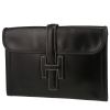 Hermès  Jige pouch  in black box leather - 00pp thumbnail