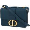 Borsa Dior  30 Montaigne in pelle martellata blu - 00pp thumbnail